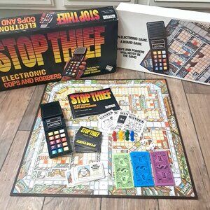 Vintage Stop Thief Electronic Cops & Robbers Board Game Parker Brothers WORKS